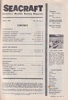 POWER & SAIL SEACRAFT - Aquatic Magazine Covering the Australasian Waterfront.  Vol. 24, No.6 (July 1960)