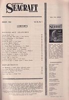 POWER & SAIL AUSTRALIAN SEACRAFT MAGAZINE  Vol. 35, No.1 (August 1965)