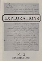 EXPLORATIONS  -  Bulletin devoted to the study of Franco-Australian Links - No. 2
