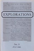 EXPLORATIONS  -  Bulletin devoted to the study of Franco-Australian Links,  No. 3