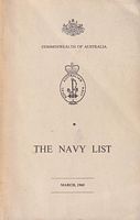 ROYAL AUSTRALIAN NAVY - THE NAVY LIST.  March, 1969