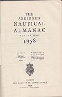 THE ABRIDGED NAUTICAL ALMANAC FOR THE YEAR 1958